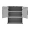 Flash Furniture Vega Wall Mounted Bathroom Medicine Cabinet Storage Organizer w/Two Magnetic Closure Doors FS-VEGA-BATH-5-GY-GG - alternate 4